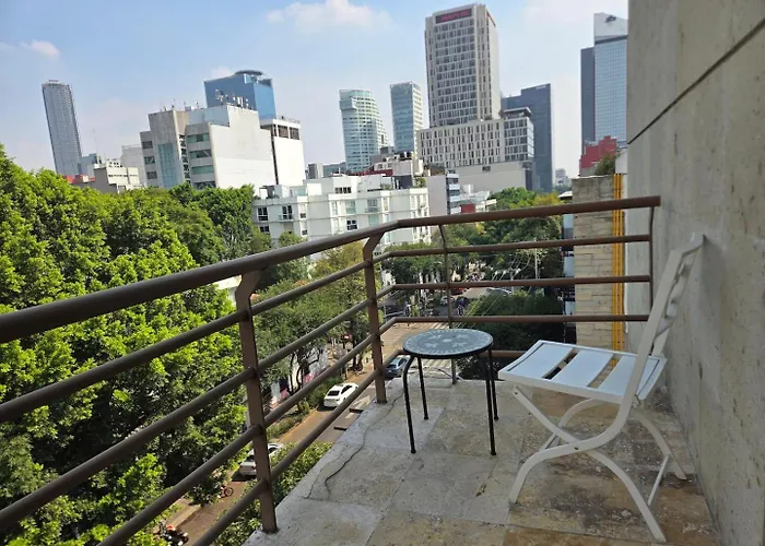 Private Rooftop By Reforma Ave 2br Parking Apartment