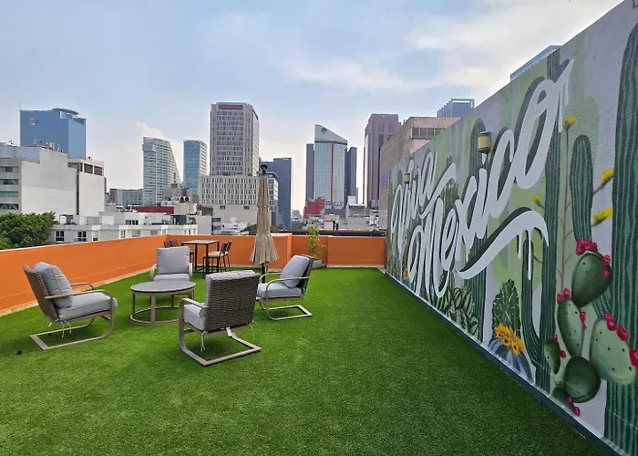 Private Rooftop By Reforma Ave 2br Parking Apartment Mexico City
