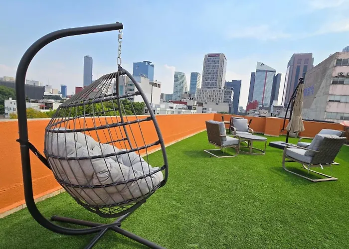 Private Rooftop By Reforma Ave 2br Parking Mexico City