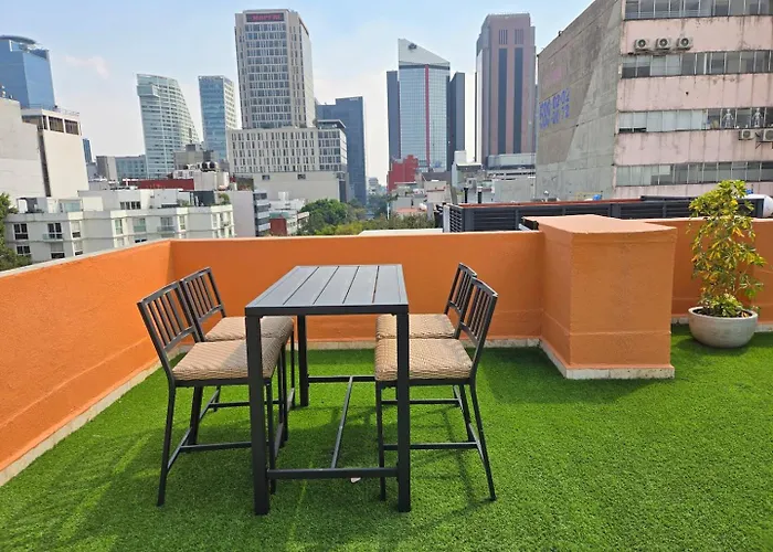 Private Rooftop By Reforma Ave 2br Parking * Mexico City